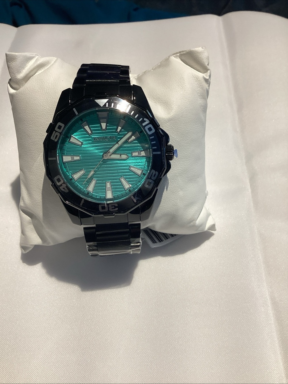 Invicta Men's Black Bracelet Watch with Teal Dial